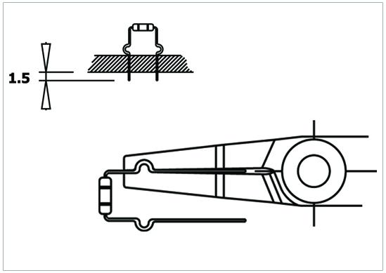 Piergiacomi PNR 30 D ESD forming pliers