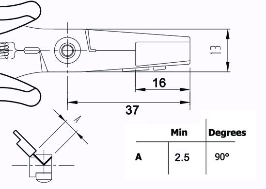 Piergiacomi PN 5040/7D ESD forming pliers