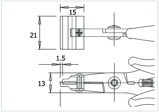 Piergiacomi PNI 5015D ESD forming pliers