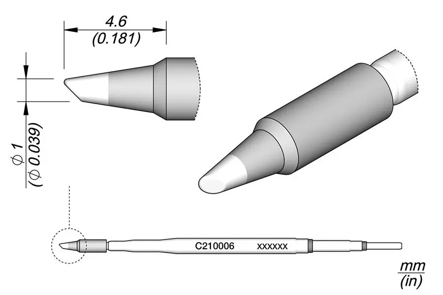 JBC C210-006 Bevel Cartridge