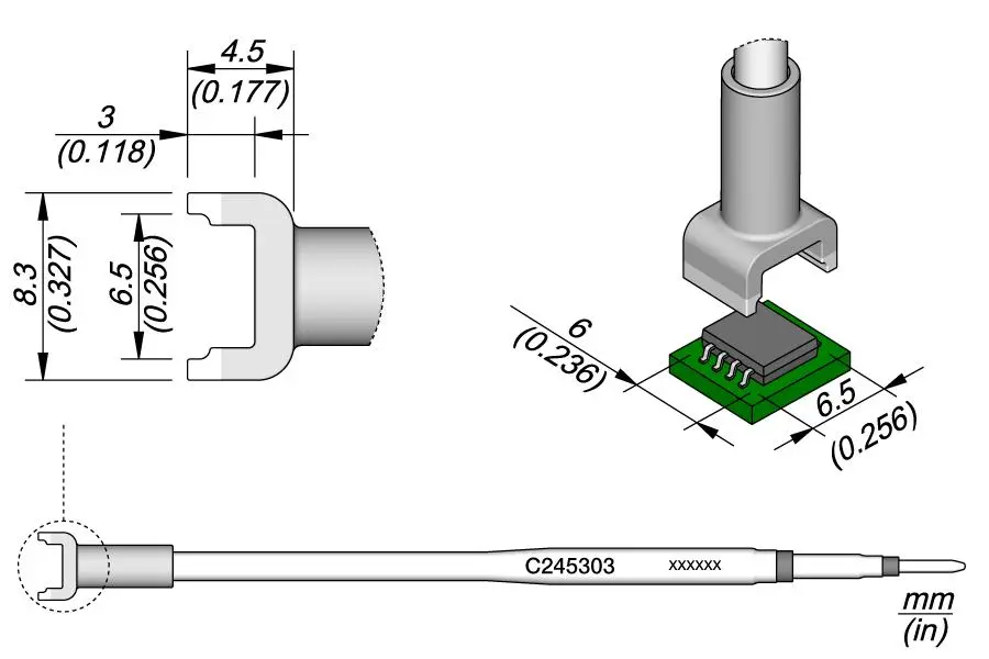 JBC C245-303 Dual In Line Cartridge