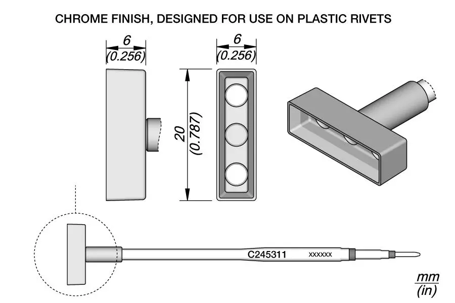 JBC C245-311 Heat Staking Cartridge