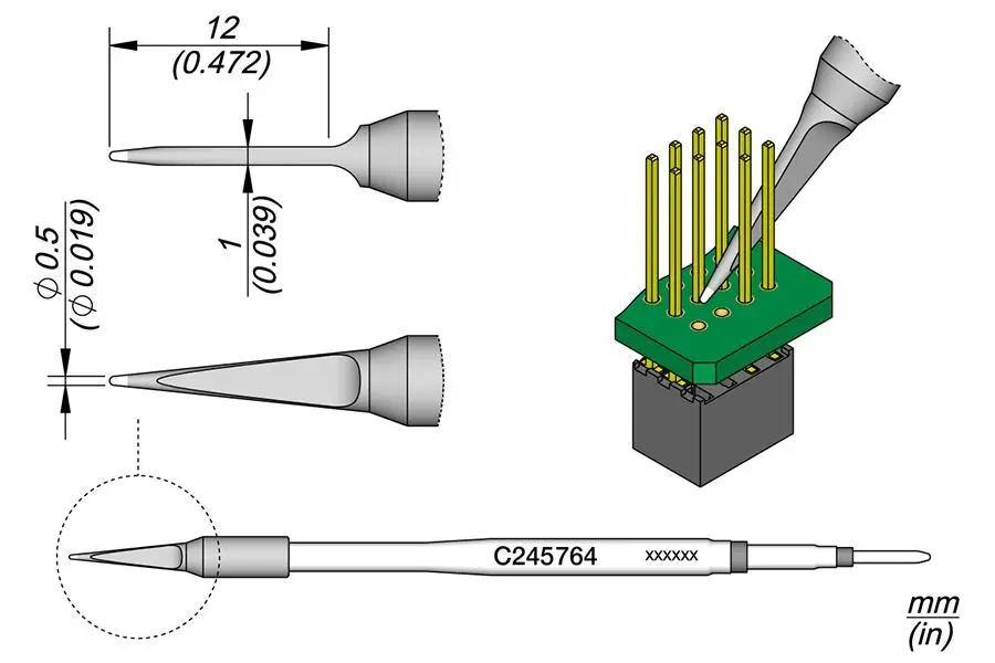 JBC C245-764 Narrow Conical Cartridge