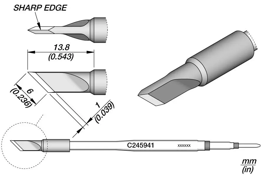 JBC C245-941 Knife Cartridge
