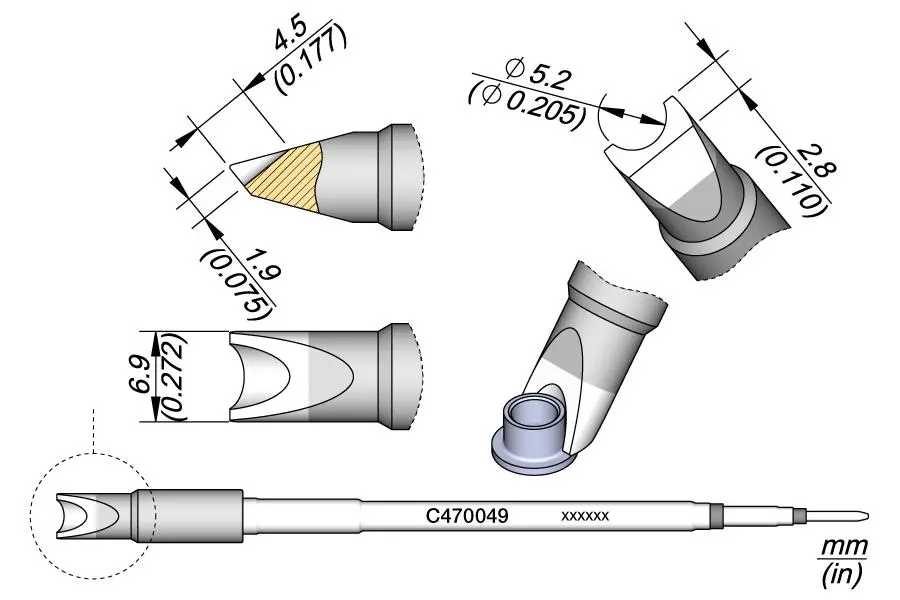 JBC C470-049 Barrel Cartridge