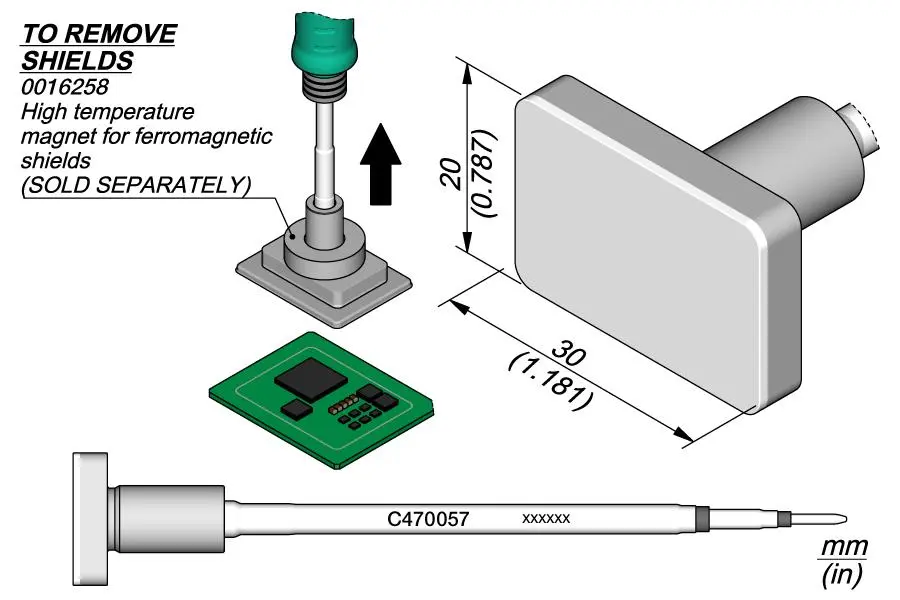 JBC C470-057 RF Shield Removal Cartridge