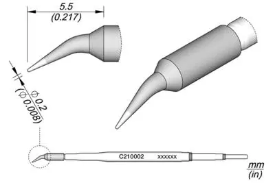 JBC C210-002 Conical Bent Cartridge