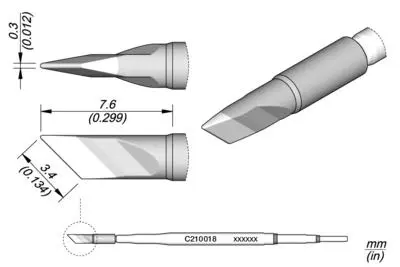 JBC C210-016 Knife Cartridge 