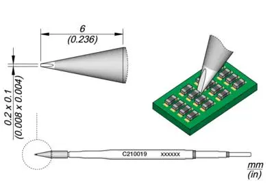 JBC C210-016 Chisel Cartridge 