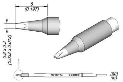 JBC C210-024 Chisel Cartridge 