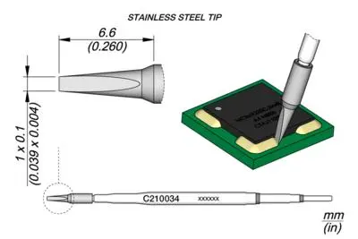 JBC C210-034 Conformal Coating Removal Cartridge 