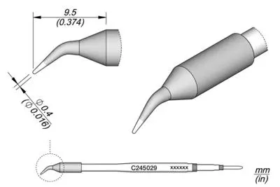 JBC C245-029 Conical Bent Cartridge