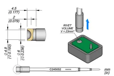 JBC C245-052 Heat Staking Cartridge