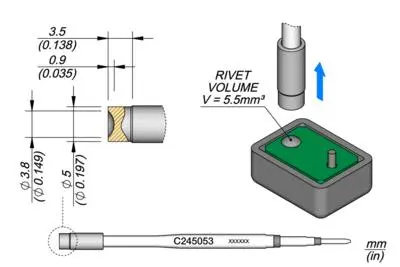 JBC C245-053 Heat Staking Cartridge