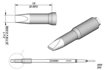 JBC C245-061 Chisel Cartridge