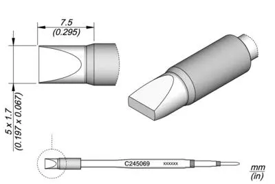 JBC C245-069 Chisel Cartridge