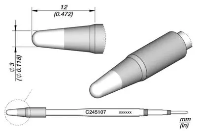 JBC C245-107 Conical Cartridge