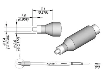 JBC C245-117 Pin/Connector Cartridge