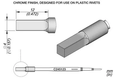 JBC C245-123  Heat staking Cartridge