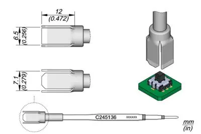 JBC C245-136 Micro Stick Switch Cartridge 