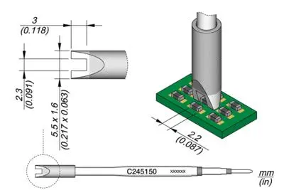 JBC C245-150 Chip Cartridge