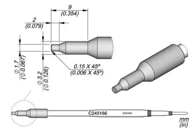 JBC C245-166 Plastics Inox Cartridge