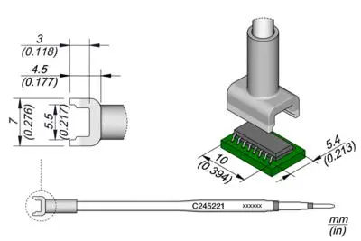 JBC C245-221 Dual In Line Cartridge