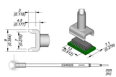 JBC C245-222 Dual In Line Cartridge