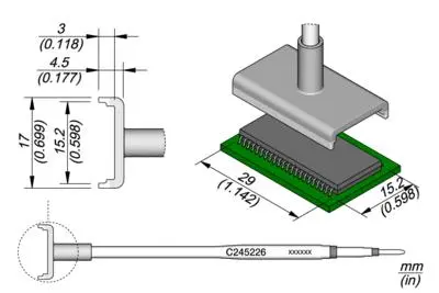 JBC C245-226 Dual In Line Cartridge