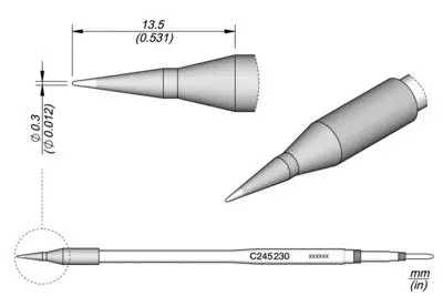 JBC C245-230 Conical Cartridge