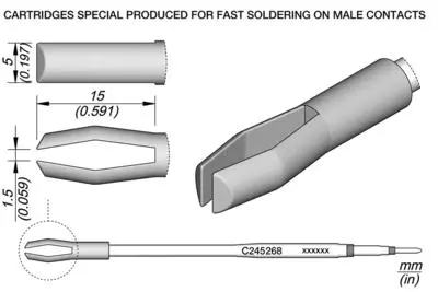 JBC C245-268 Dual In Line Cartridge