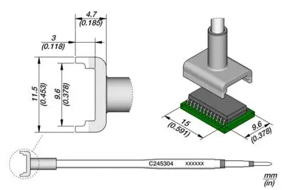 JBC C245-304 Dual In Line Cartridge