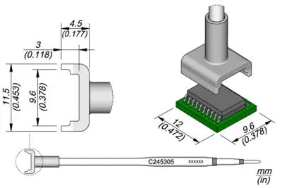 JBC C245-305 Dual In Line Cartridge