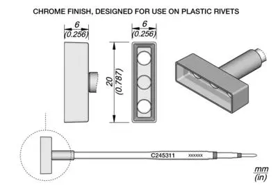 JBC C245-311 Heat Staking Cartridge