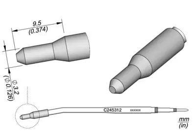 JBC C245-312 Heat Staking Cartridge