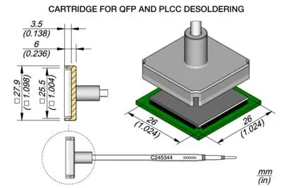 JBC C245-344 QFP Cartridge