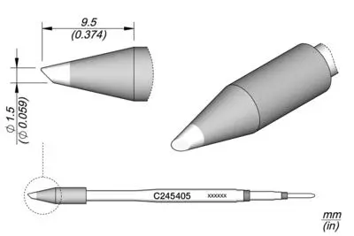 JBC C245-405 Bevel Cartridge