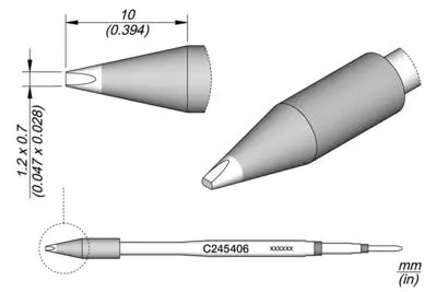 JBC C245-406 Chisel Cartridge