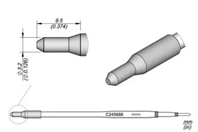 JBC C245-688 Chisel Cartridge