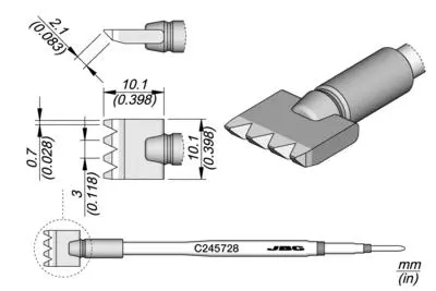 JBC C245-728 Multipad Blade Cartridge