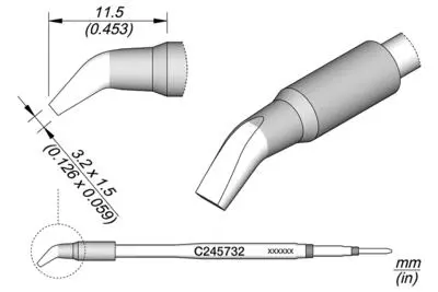 JBC C245-732 Chisel Cartridge