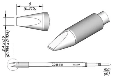 JBC C245-741 Chisel Cartridge