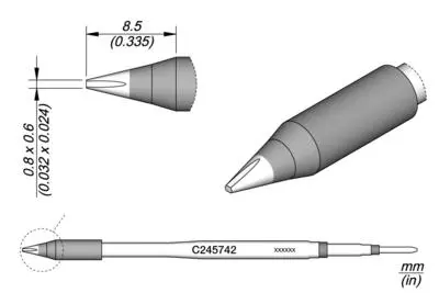 JBC C245-742 Chisel Cartridge