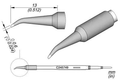 JBC C245-749 Bevel Bent Cartridge