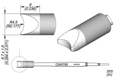 JBC C245-762 Round Connector Cartridge