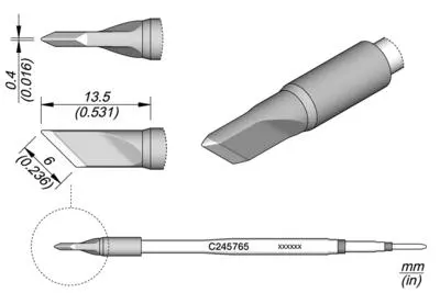 JBC C245-765 Knife Cartridge