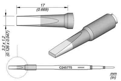 JBC C245-775 Chisel Cartridge