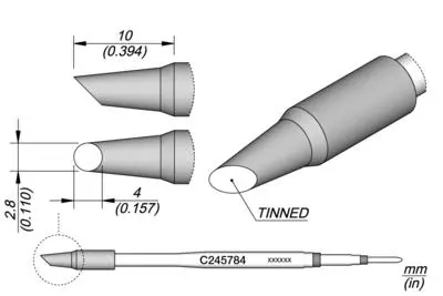 JBC C245-784 Bevel Cartridge