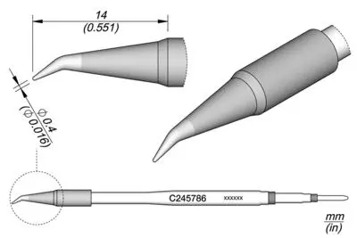 JBC C245-786 Conical Bent Cartridge