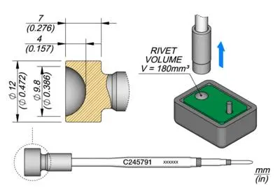 JBC C245-791 Heat Staking Cartridge